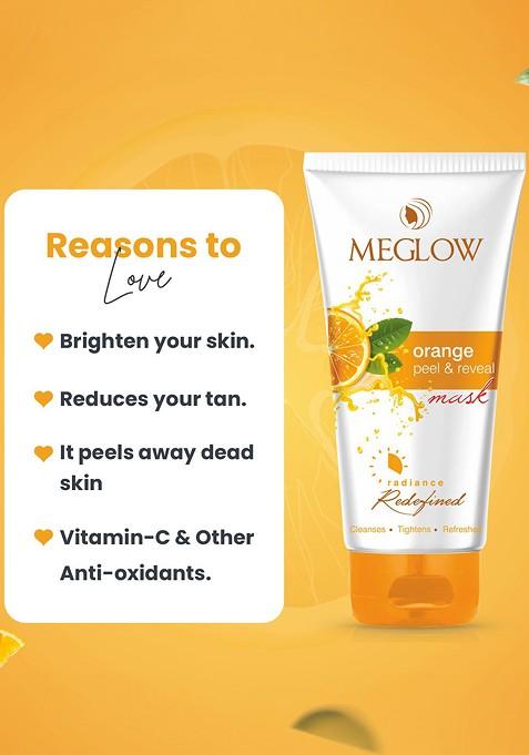 Meglow Set Of 5 Radiance Redefined Orange Tan Removal Peel Off Mask 70 G Each