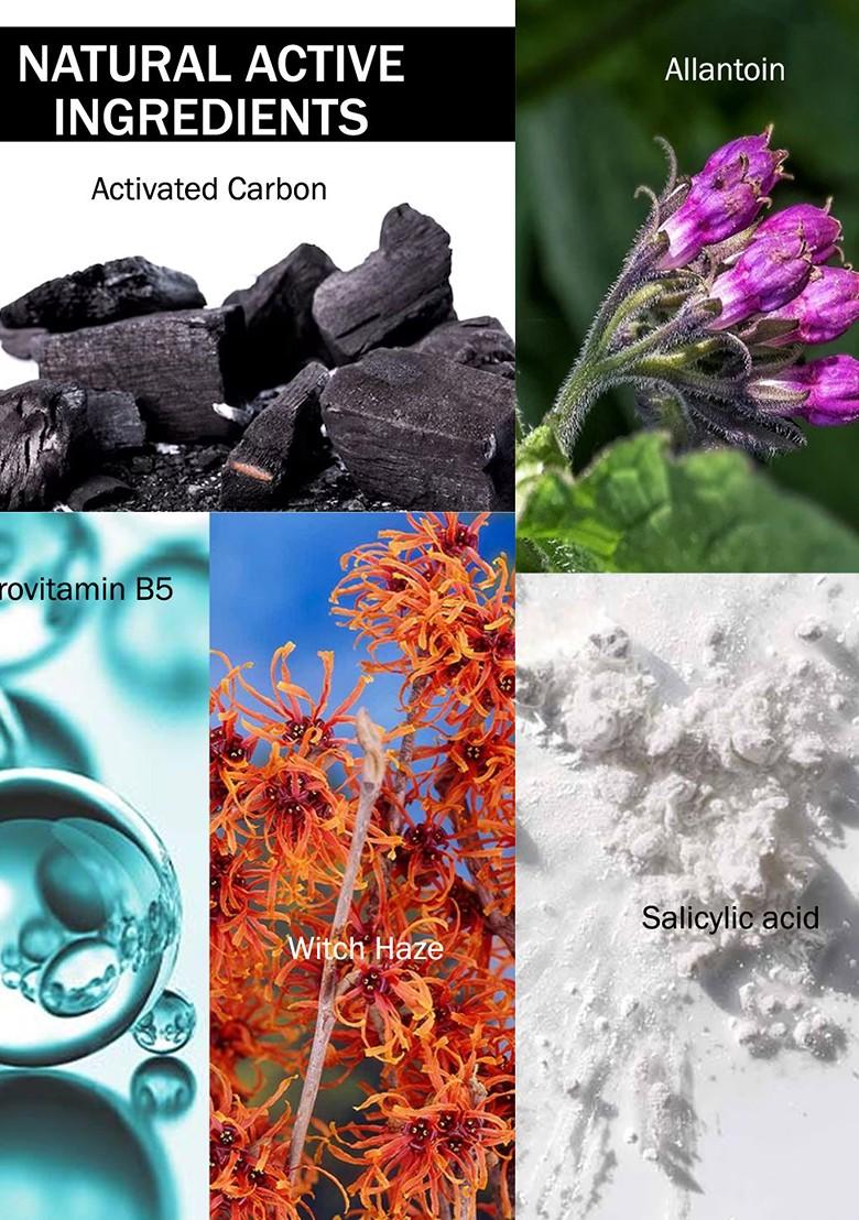 7Daysnatural Natural Nourish Your Beauty Set Of 2 Charcoal Salicylic Acid Peel Off Mask 100Ml Each