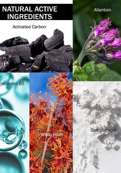 7Daysnatural Natural Nourish Your Beauty Set Of 2 Charcoal Salicylic Acid Peel Off Mask 100Ml Each