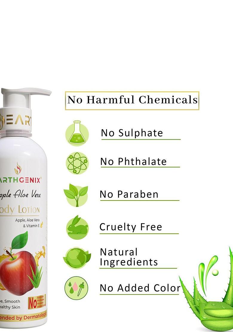Earthgenix Apple Aloe Vera Body Lotion With Vitamin E 300 Ml