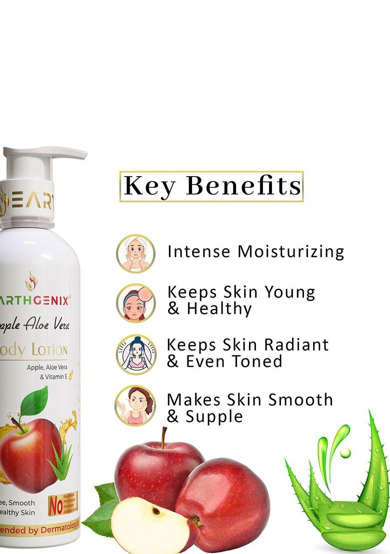 Earthgenix Apple Aloe Vera Body Lotion With Vitamin E 500 Ml