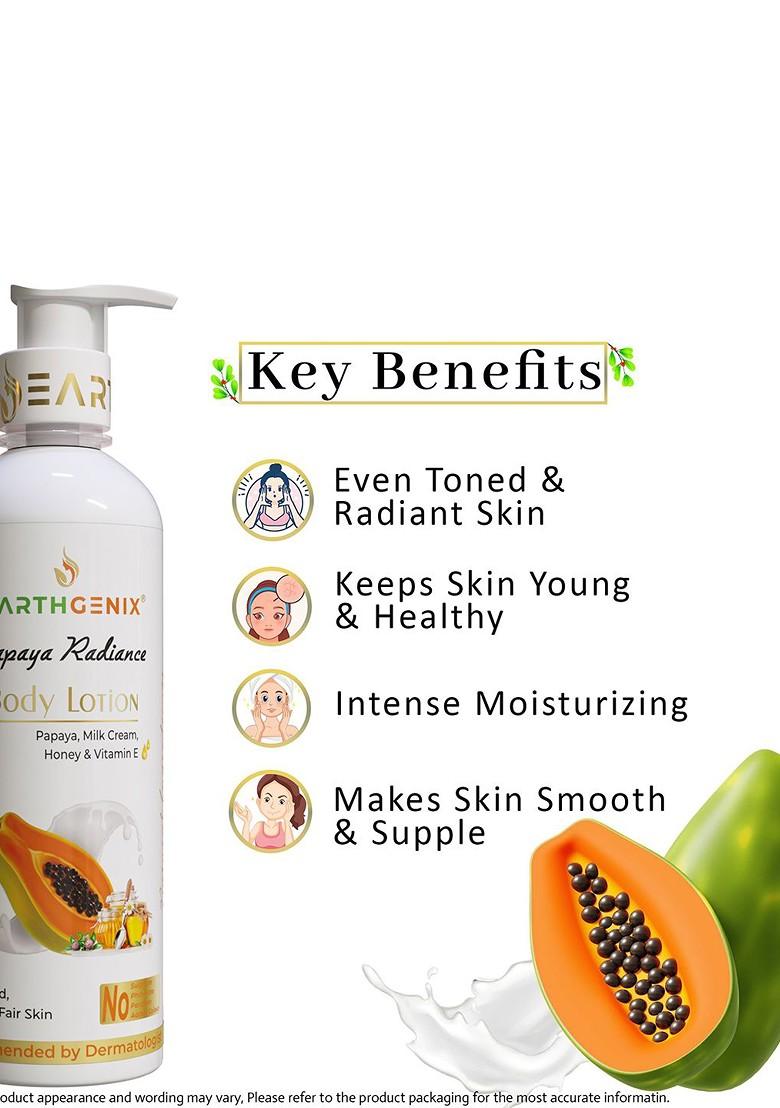 Earthgenix Papaya Radiance Body Lotion With Vitamin E 500 Ml