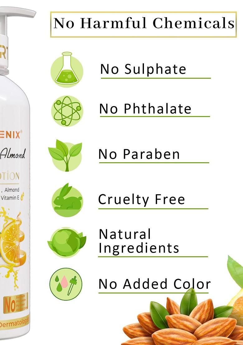 Earthgenix Orange Peel Almond Body Lotion With Vitamin E 500 Ml