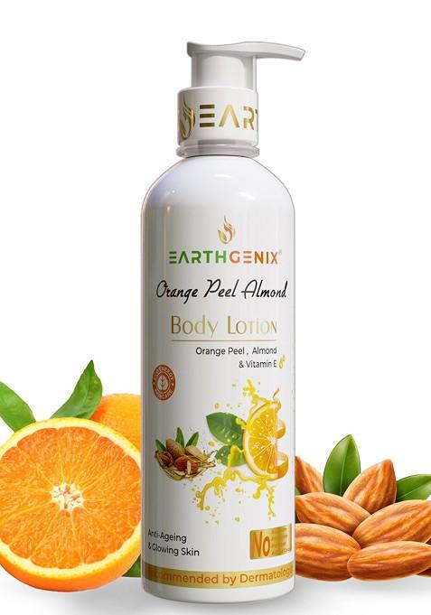 Earthgenix Orange Peel Almond Body Lotion With Vitamin E 500 Ml
