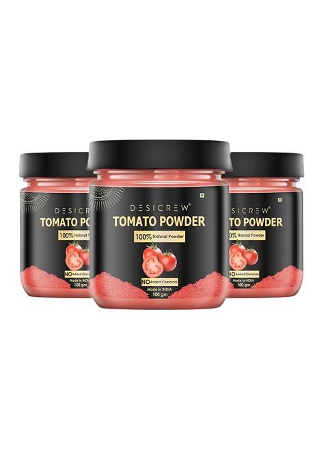 Desi Crew Set Of 3 Tomato Powder For Brighten Up Complexion 100 G Each