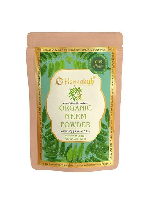 Hennahub Organic Neem Powder For Detoxifying Skin Promoting Hair Growth 100 G