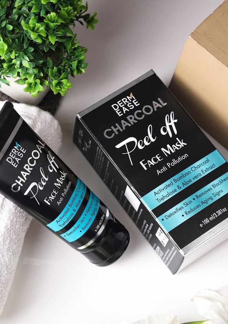 Dermease Charcoal Peel Off Face Mask With Aloevera Extract 100 Ml