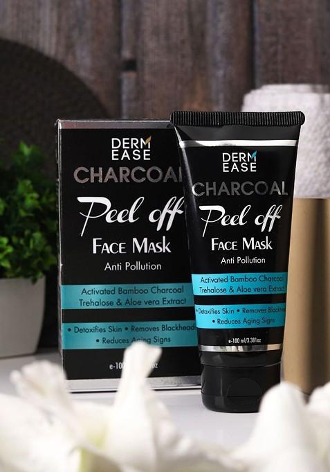 Dermease Charcoal Peel Off Face Mask With Aloevera Extract 100 Ml