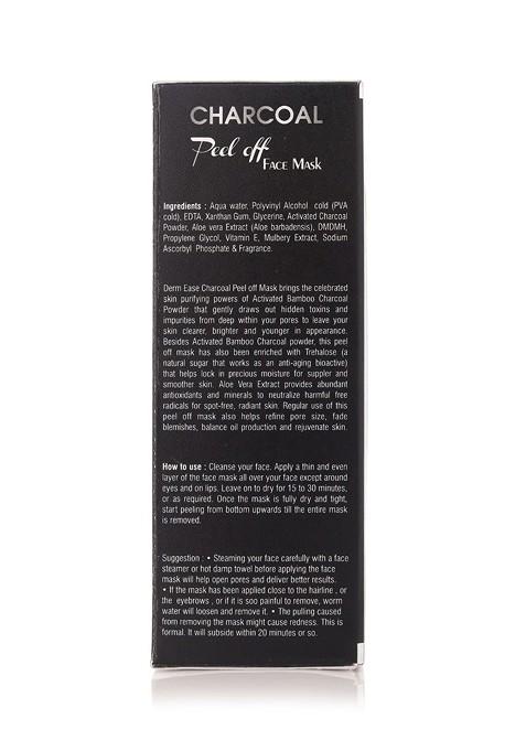 Dermease Charcoal Peel Off Face Mask With Aloevera Extract 100 Ml