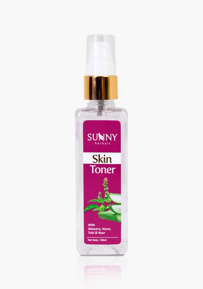 Sunny Herbals Skin Toner Enriched With Aloe Vera Neem Tulsi Rose 100Ml
