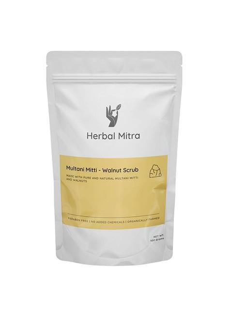 Herbal Mitra Multani Mitti Walnut Scrub 100G