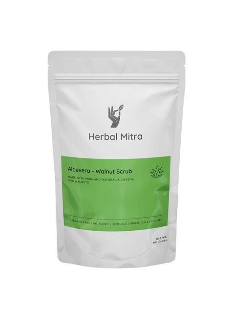 Herbal Mitra Aloevera Walnut Scrub 100 G