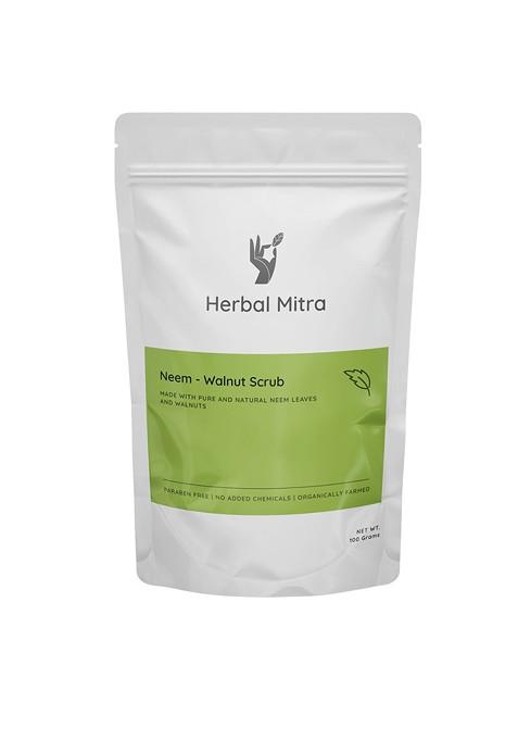 Herbal Mitra Neem Walnut Scrub With Shell 100 G
