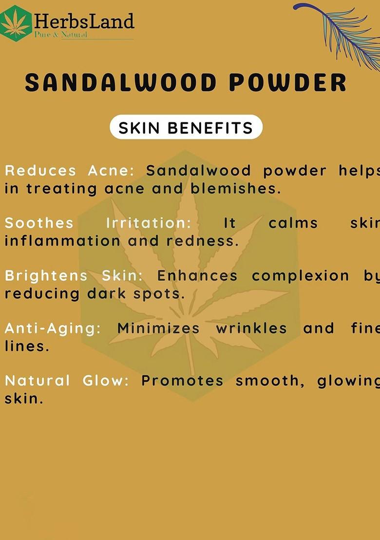 Herbsland Set Of 2 Masoor Dal Facewash Powder Sandalwood 150 G Each