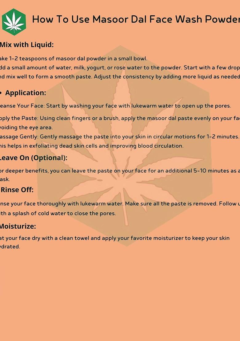 Herbsland Set Of 2 Pure Natural Masoor Sandalwood Face Pack Powder 100 G Each