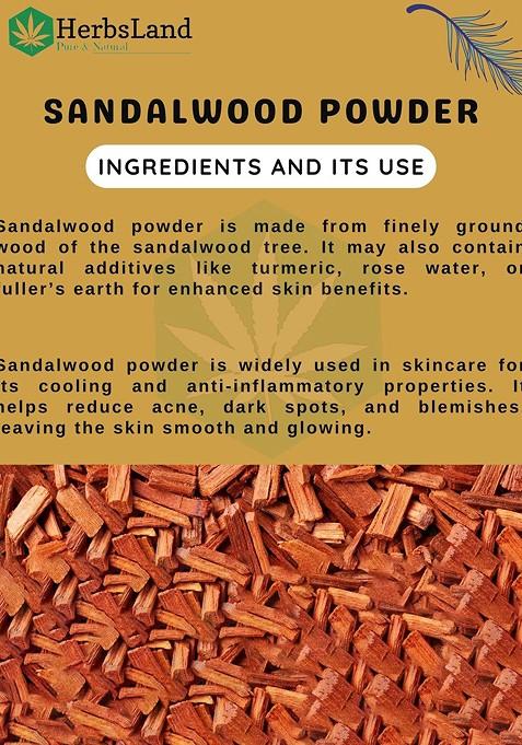 Herbsland Set Of 2 Pure Natural Masoor Sandalwood Face Pack Powder 100 G Each