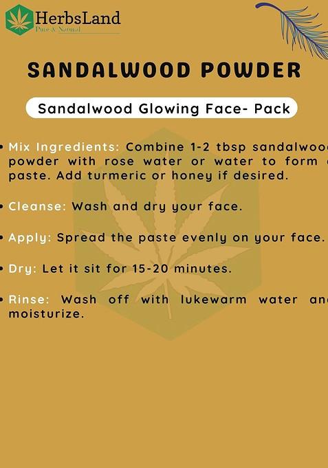 Herbsland Set Of 2 Pure Natural Masoor Sandalwood Face Pack Powder 100 G Each