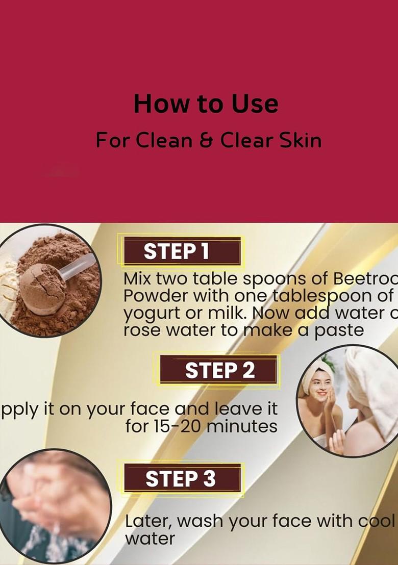 Herbsland Set Of 2 Beetroot Rose Petal Powder Face Pack 150G Each