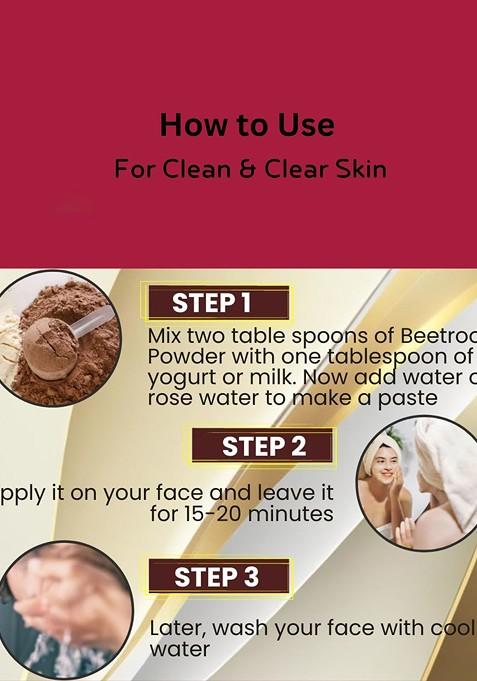 Herbsland Set Of 2 Beetroot Rose Petal Powder Face Pack 150G Each