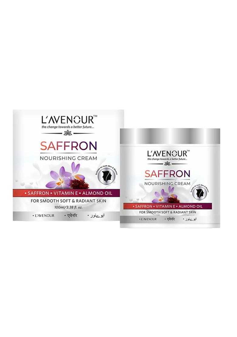 L'Avenour Set Of 2 Saffron Nourishing Cream With Vitamin E For Soft Skin 100 Ml Each