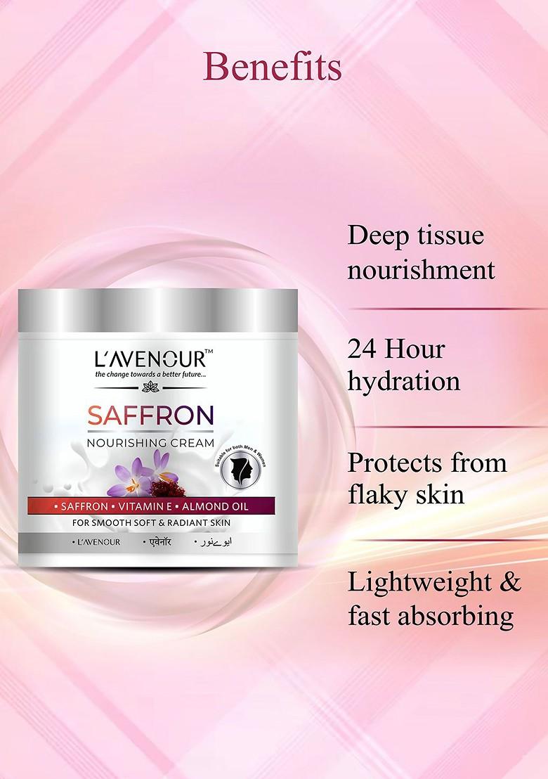 L'Avenour Set Of 2 Saffron Nourishing Cream With Vitamin E For Soft Skin 100 Ml Each