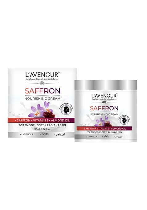 L'Avenour Set Of 2 Saffron Nourishing Cream With Vitamin E For Soft Skin 100 Ml Each