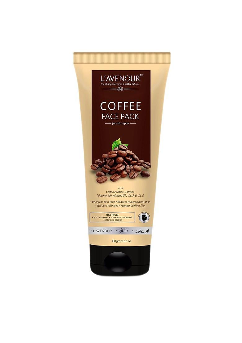 L'Avenour Coffee Face Pack With Niacinamide Almond Oil Vitamin A E 100 G