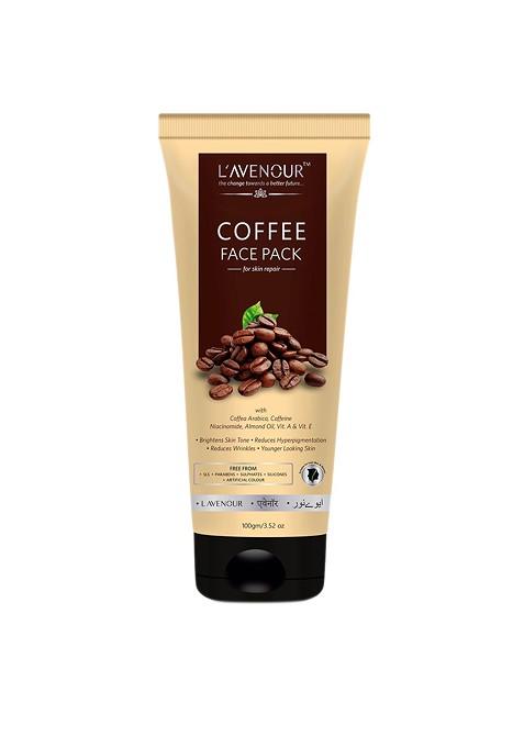 L'Avenour Coffee Face Pack With Niacinamide Almond Oil Vitamin A E 100 G