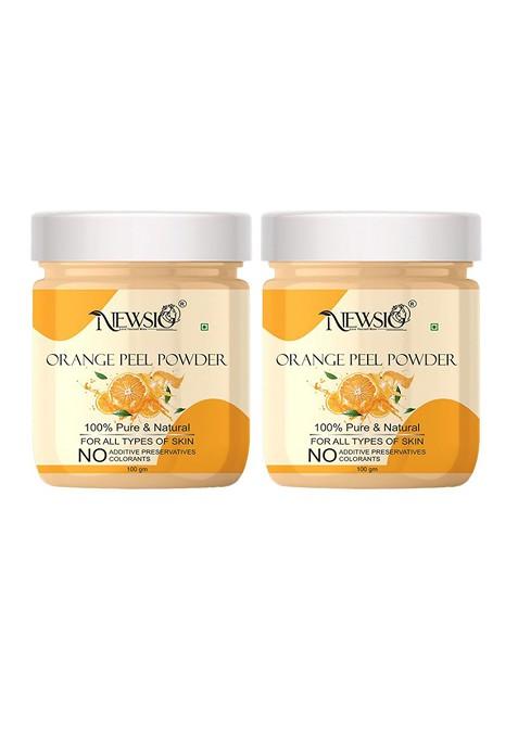 Newsio Set Of 2 100 Pure Natural Orange Peel Powder 100G Each