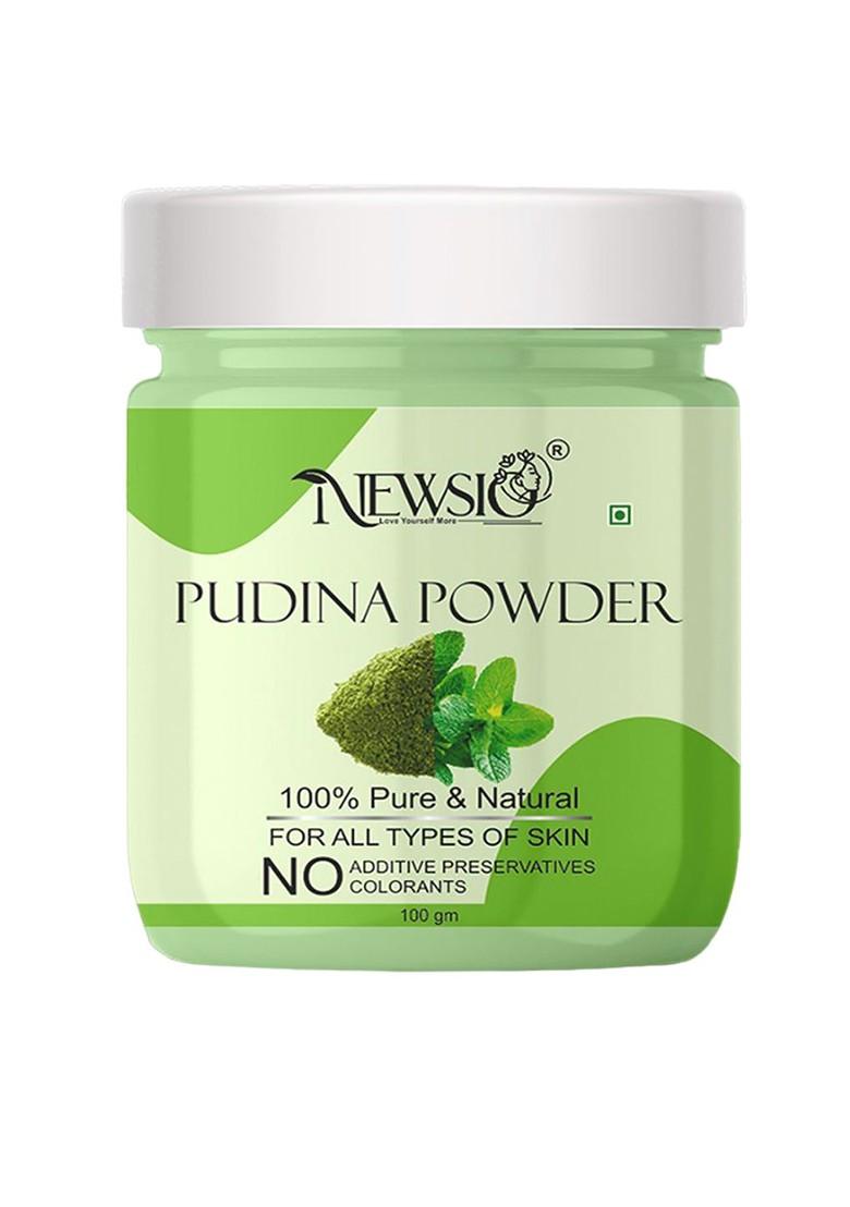 Newsio 100 Pure Natural Pudina Powder For Skin Hair Care G