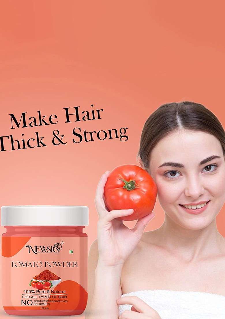Newsio Set Of 2 Pure Natural Tomato Powder For Skin Hair 100G Each - Indya