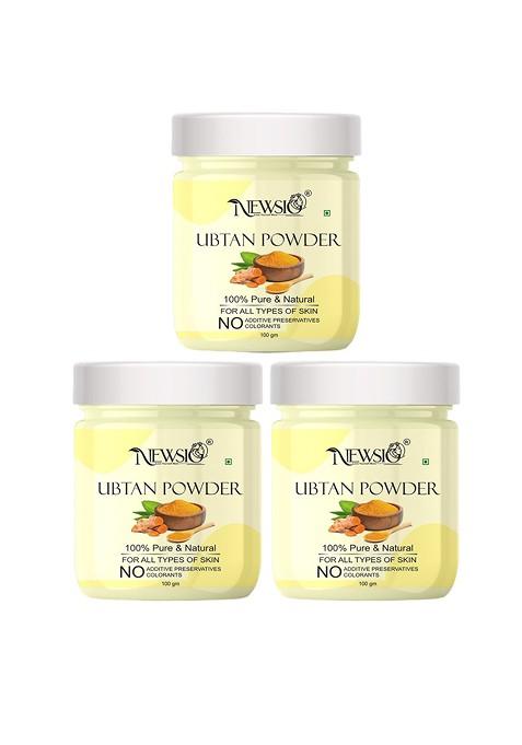 Newsio Set Of 3 Pure Natural Ubtan Powder For Skin 100G Each