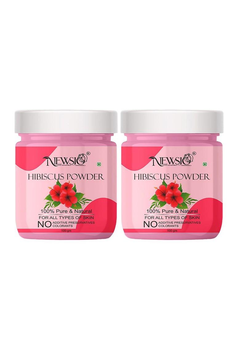 Newsio Set Of 2 100 Pure Natural Hibiscus Powder For Skin Hair G Each
