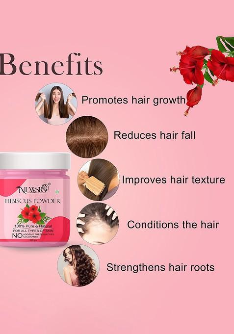 Newsio Set Of 2 100 Pure Natural Hibiscus Powder For Skin Hair G Each