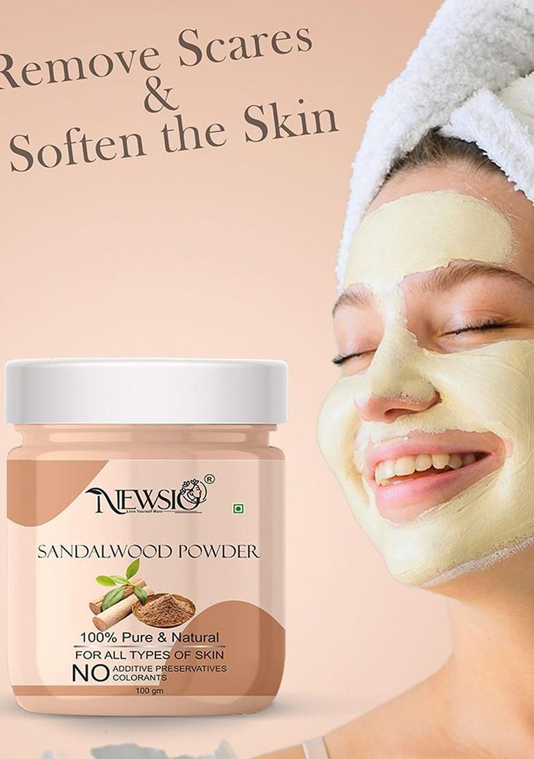 Newsio Set Of 2 Pure Natural Sandalwood Powder For Skin 100G Each