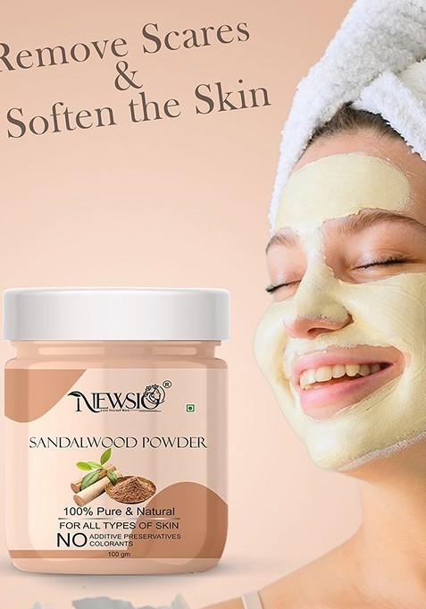 Newsio Set Of 2 Pure Natural Sandalwood Powder For Skin 100G Each