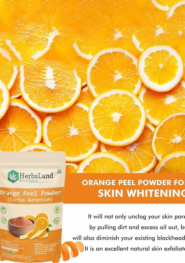 Herbsland Set Of 2 Orange Peel Powder Face Pack For Skin Brightening 100 G Each