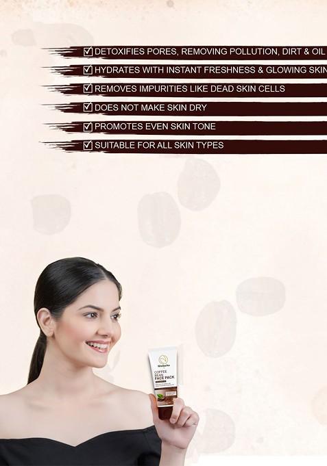 Nimbarka Coffee Bean Face Pack For Instant Hydration Glowing Skin 100Ml