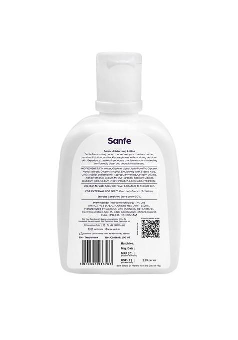 Sanfe Moisturising Lotion For Sensitive Combination Skin 100 Ml