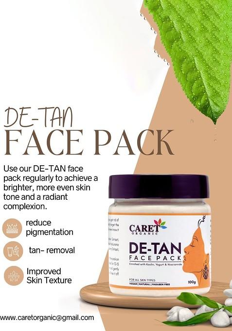 Caret Organic Reduce Tanning De Tan Face Pack 100 G
