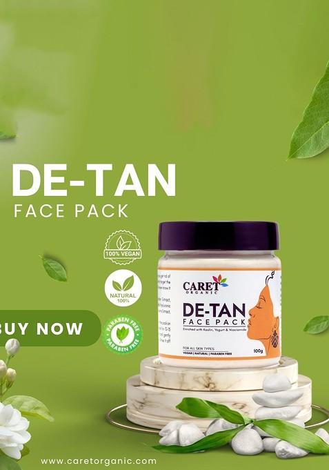 Caret Organic Reduce Tanning De Tan Face Pack 100 G