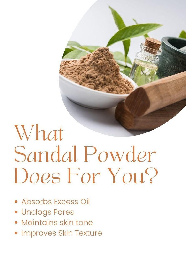 Hennahub Sandalwood Powder For Natural Skin Soother Radiance Booster 200G