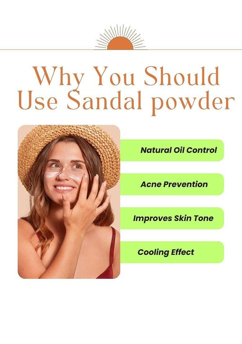 Hennahub Sandalwood Powder For Natural Skin Soother Radiance Booster 200G