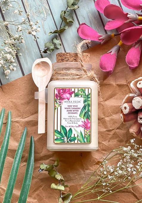 Myra Veda Pure Natural Raw Wild White Turmeric Face Mask 100 G