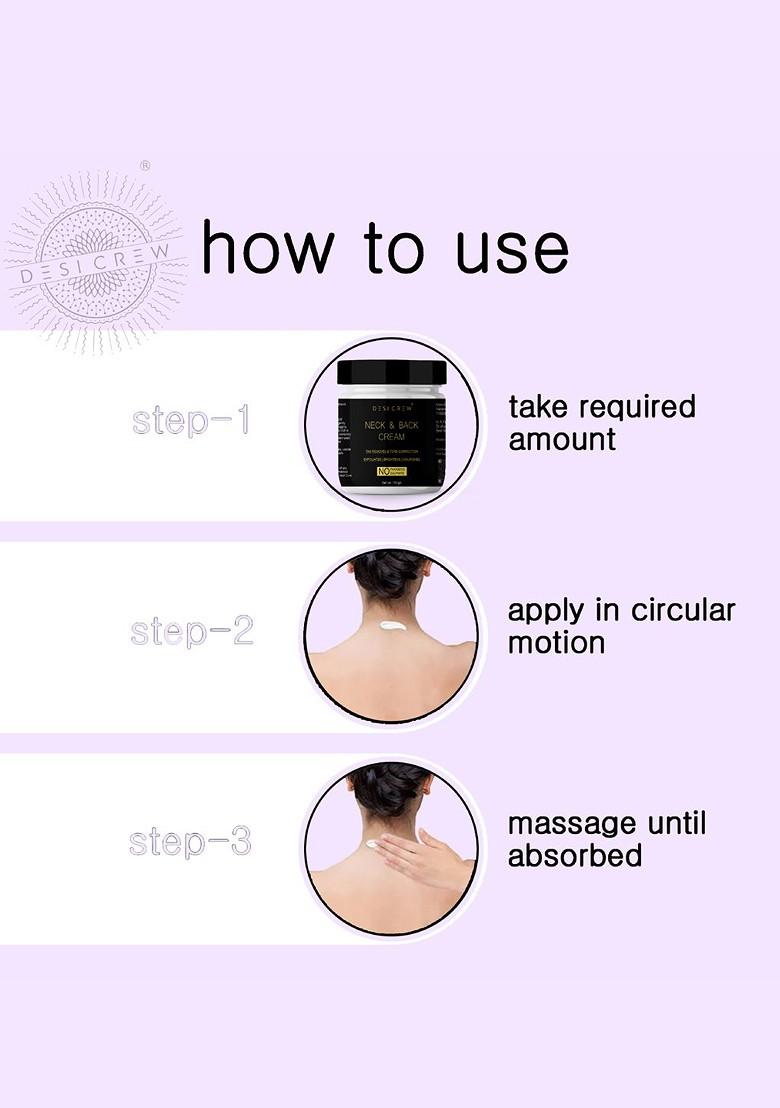 Desi Crew Set Of 2 Neck Back Cream With Vitamin E For Moisturization 100G Each