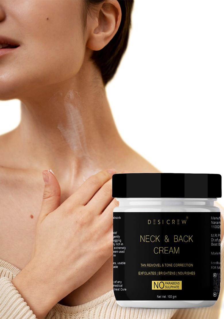 Desi Crew Set Of 2 Neck Back Cream With Vitamin E For Moisturization 100G Each