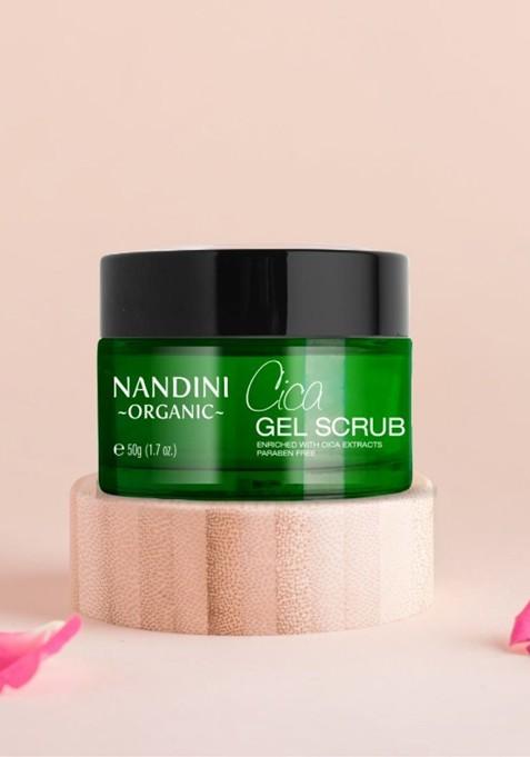 Nandini Organic Cica Gel Scrub Hydrates Calms Your Skin 50G