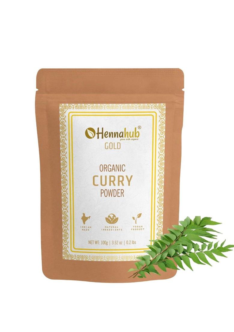 Hennahub Curry Leaves Powder For Enhancing Hair Growth Skin 100G