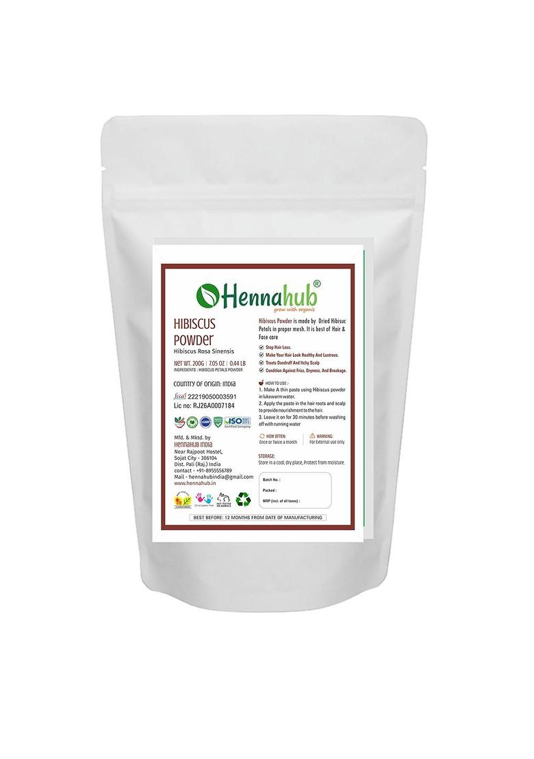 Hennahub Organic Hibiscus Powder For Hair Conditioning Skin Care 200G