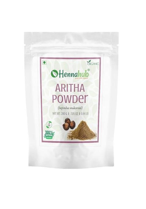 Hennahub Natural Reetha Powder For Gentle Hair Cleansing And Scalp Care 200Gm